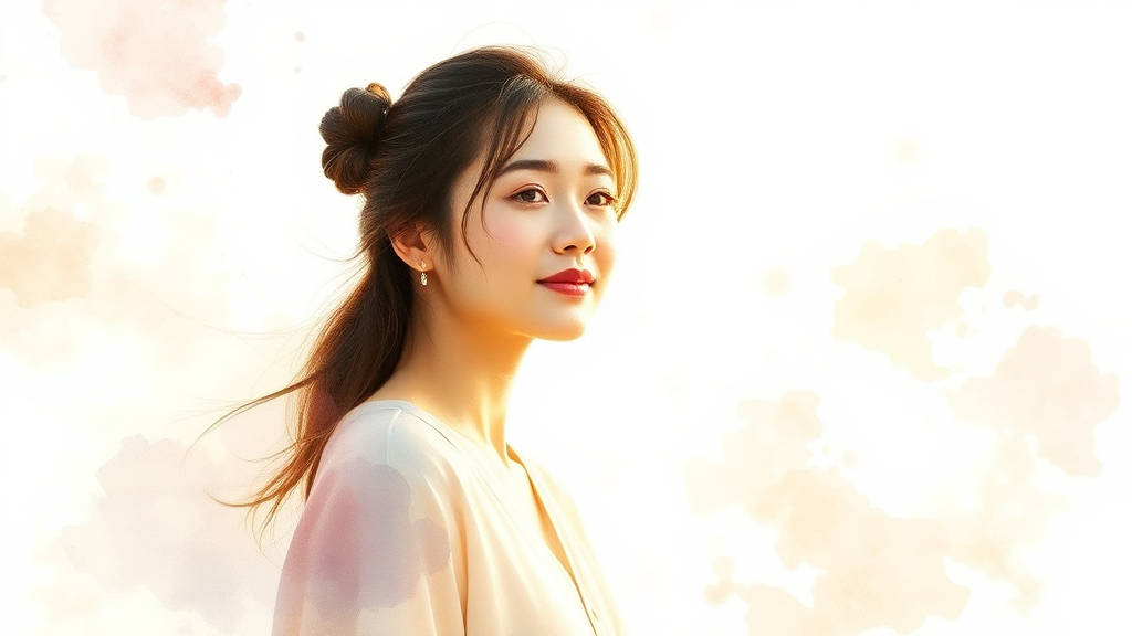 남상지의 연기 여정: 데뷔 계기부터 주요 역할까지 (watercolor 스타일)