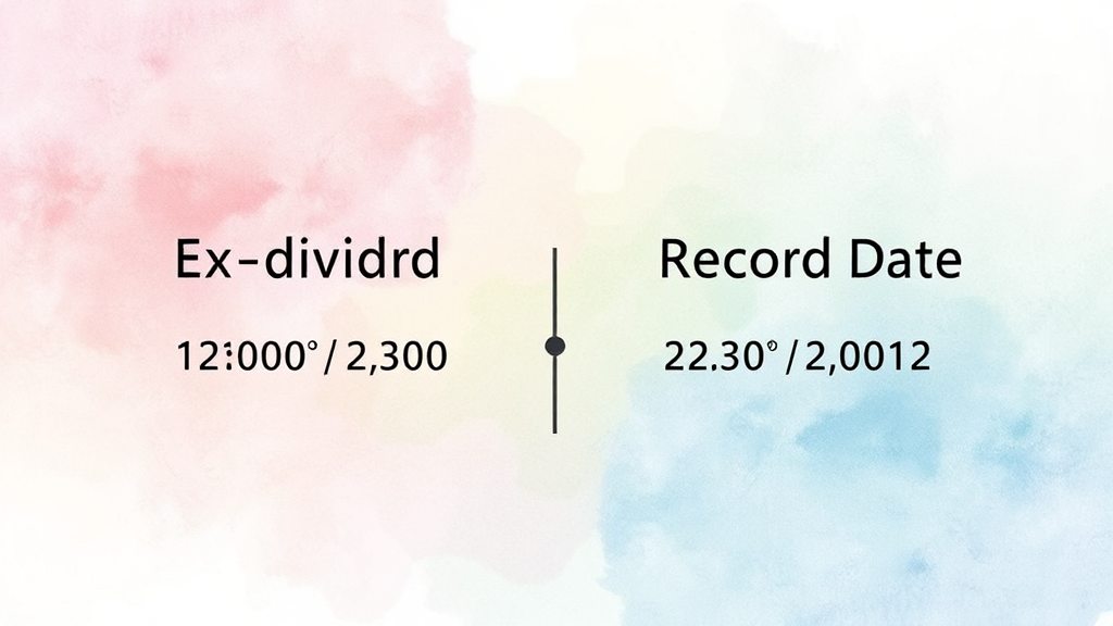 배당금 수령 시점, 핵심은 배당 기준일 (watercolor 스타일)