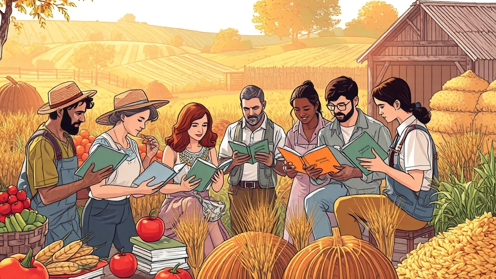 농업인 커뮤니티, 추가 학습 자료는? (illustration 스타일)