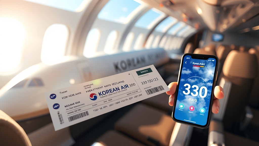 마일리지 좌석 확보 전략 (realistic 스타일)