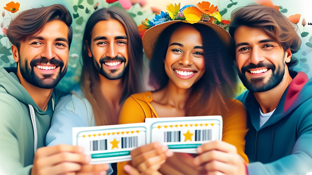 꽃박람회 티켓 정보, 할인 혜택 및 사전 예약 안내 (watercolor 스타일)