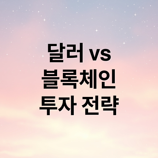 달러 vs 블록체인 투자 전략 완벽 분석 2 달러 vs
블록체인
투자 전략 (달러 수익율 블록체인 투자)
