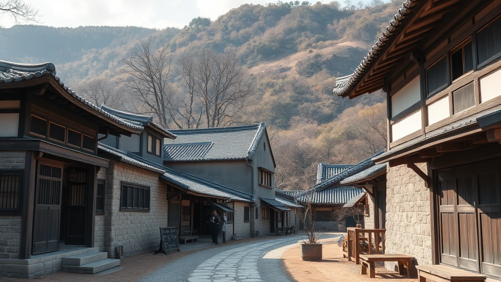 선비촌: 조선시대 선비들의 삶과 문화를 엿보다 (realistic 스타일)