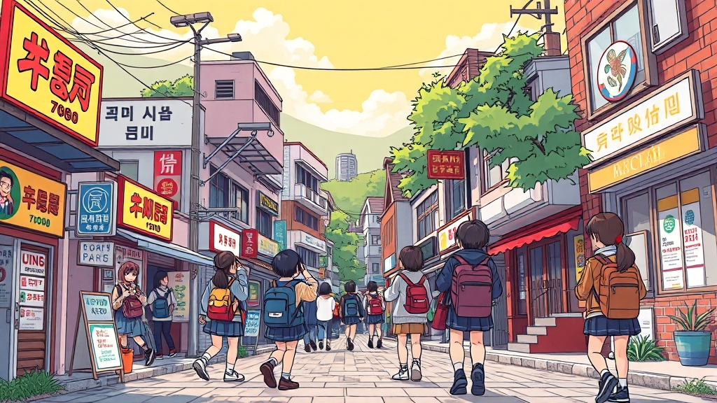 시간 여행, 득량역 추억의 거리 (cartoon 스타일)