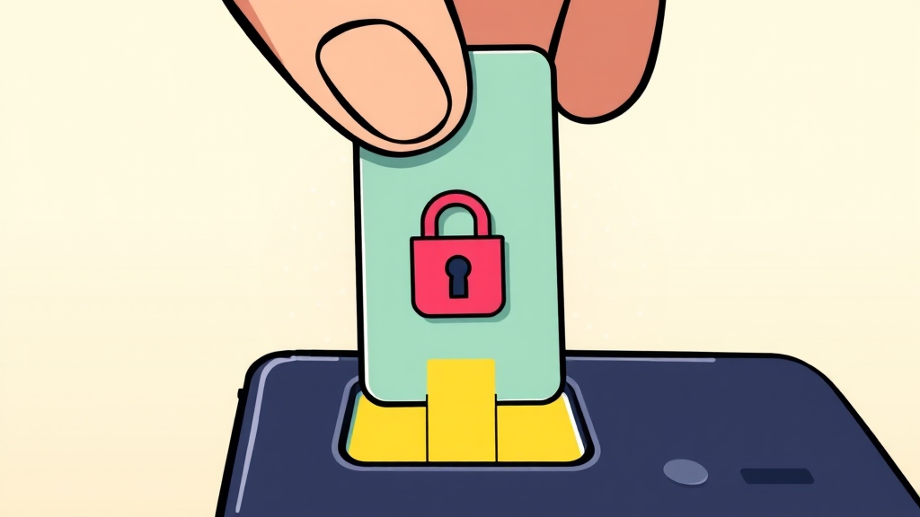 유심과 SIM락, 왜 알아야 할까요? (cartoon 스타일)