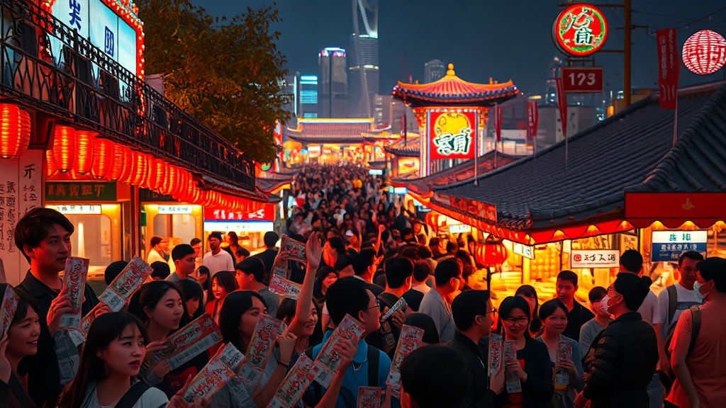 축제 참여 방법 및 팁 (realistic 스타일)