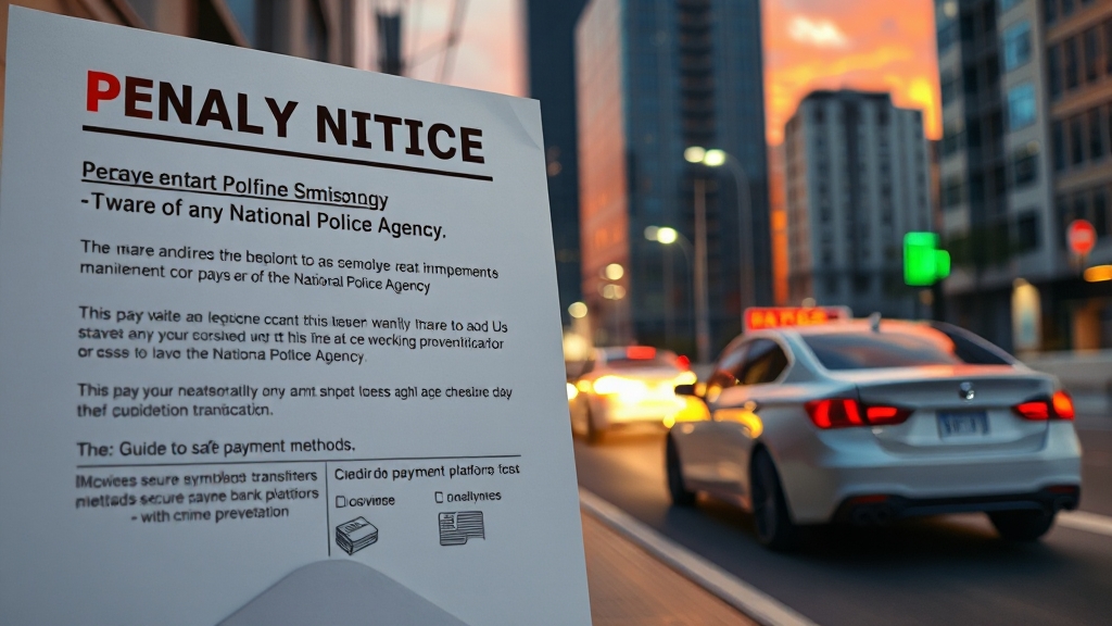 과태료 고지서, 꼼꼼하게 확인하세요! (realistic 스타일)