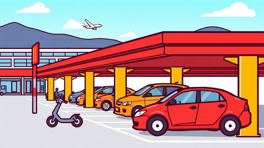 김해공항 주차 시스템, 이렇게 바뀝니다! (cartoon 스타일)