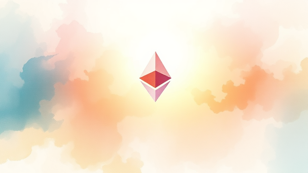 장기적인 관점에서의 이더리움 전망 (watercolor 스타일)