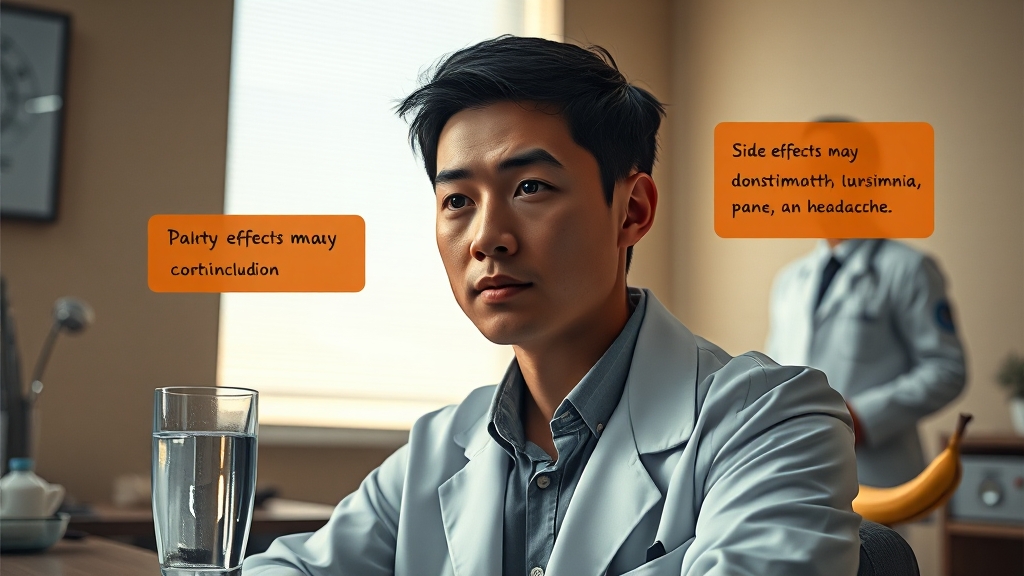 듀오렉신 부작용 및 관리법 (realistic 스타일)