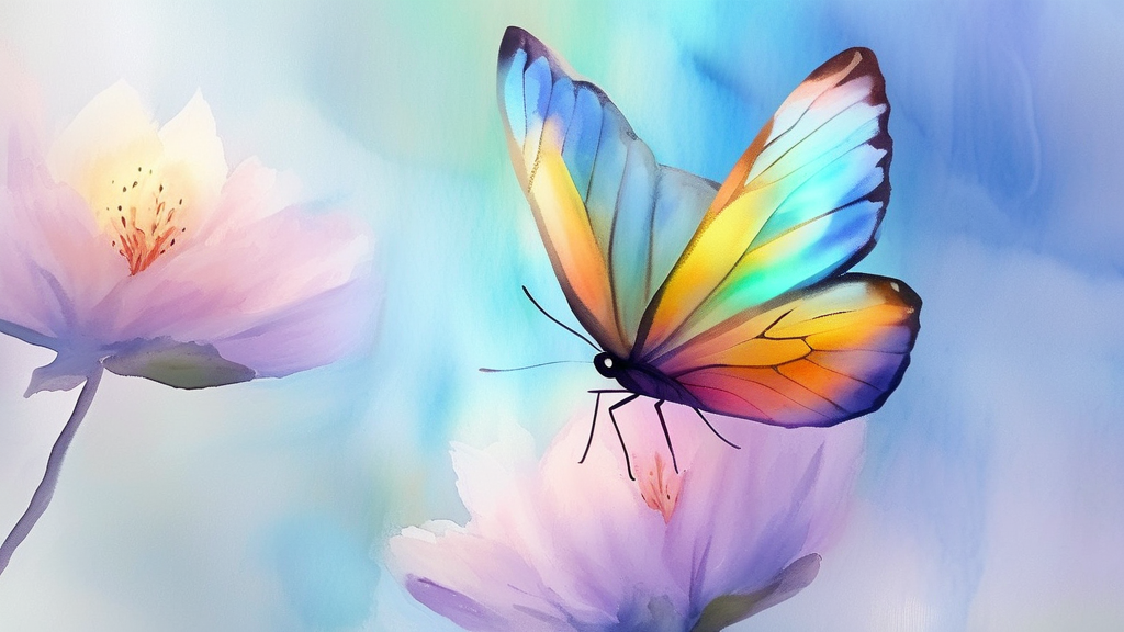 파리를 잡으려다 놓치거나, 파리가 변하는 꿈의 해석 (watercolor 스타일)