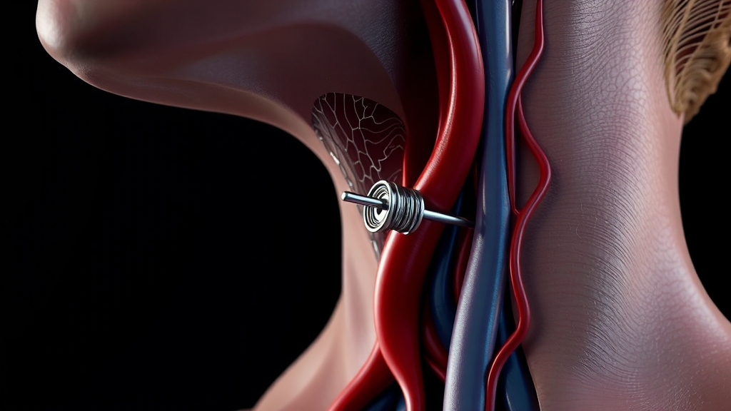 경동맥 협착증이란? (realistic 스타일)