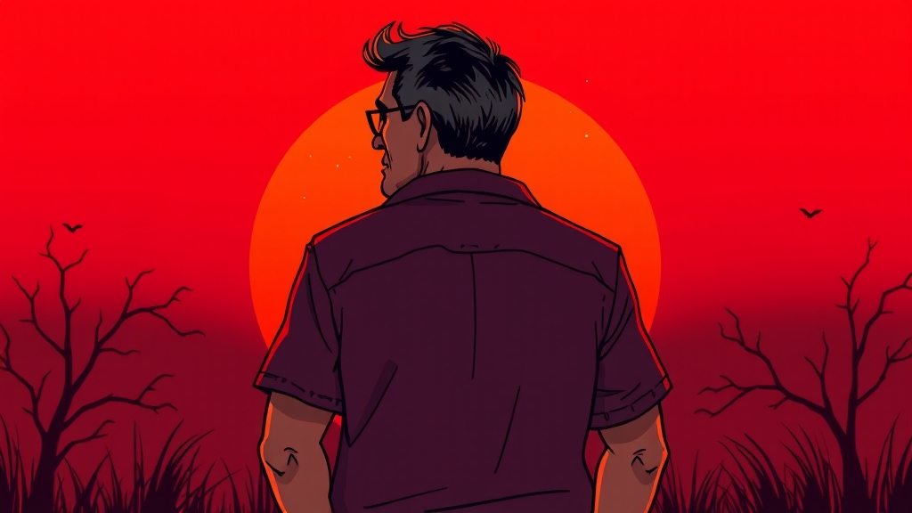 갱년기의 원인 (cartoon 스타일)