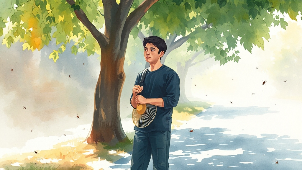 러브버그 퇴치 꿀팁 대방출 (watercolor 스타일)