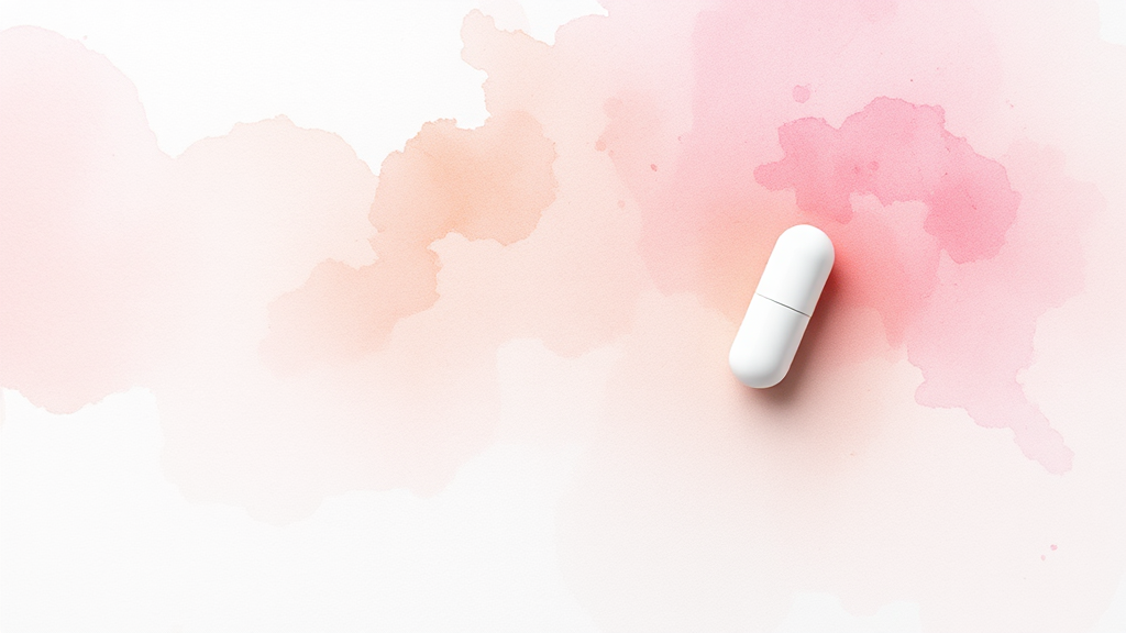 위고비 알약 가격 및 구매 정보 (watercolor 스타일)