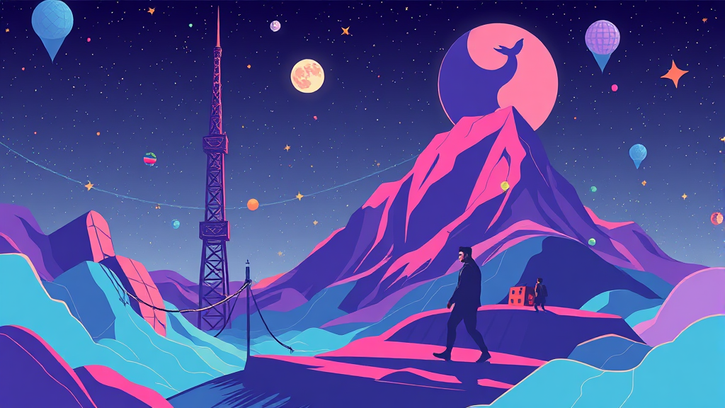 2026년 콘텐츠 산업: AI, IP, 팬덤, 몰입형 경험의 미래 8 미래 콘텐츠 산업의 전망과 기회 (illustration 스타일)