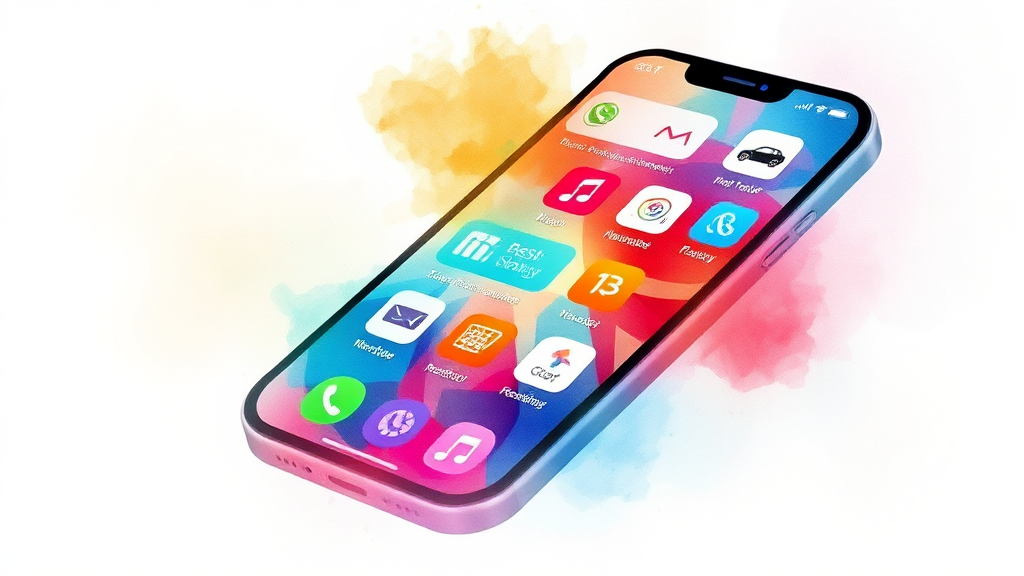 네이티브 앱 활용 사례 (watercolor 스타일)