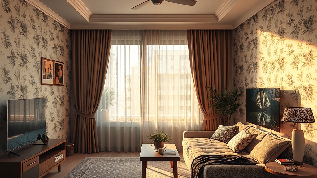 방 크기별 도배 비용 비교 (realistic 스타일)