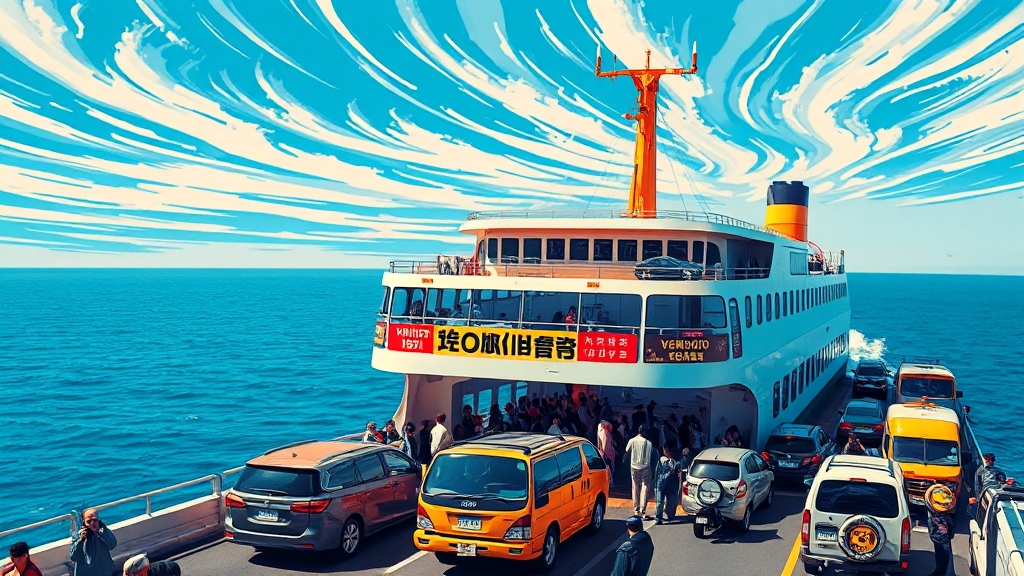 욕지도 배편 요금 상세 안내 (popart 스타일)