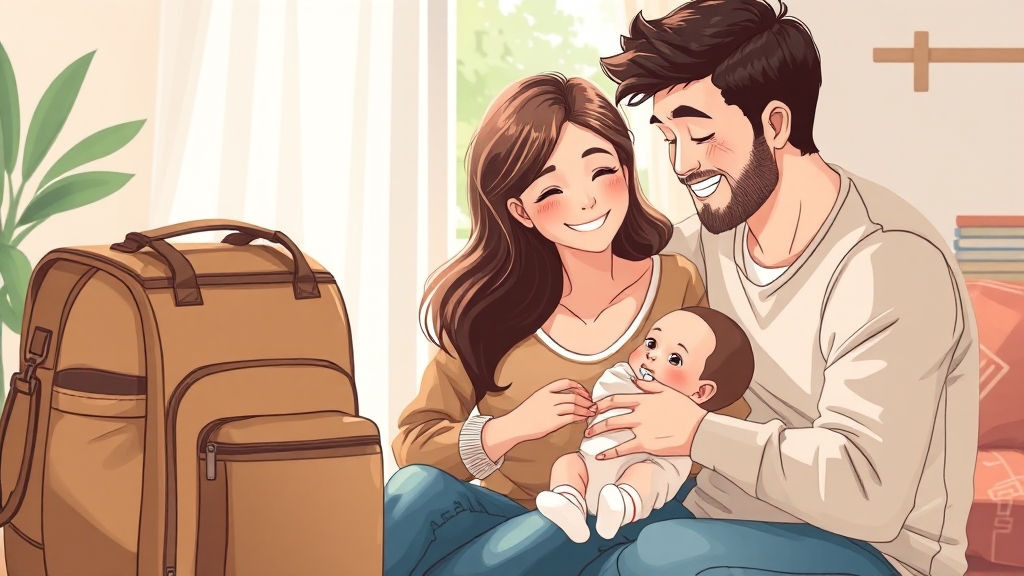 출산 가방 준비 시 유의사항 (realistic 스타일)