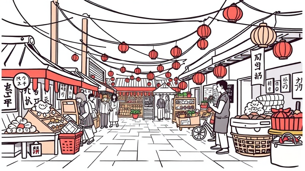 온누리상품권 종류: 지류 vs 디지털 (illustration 스타일)