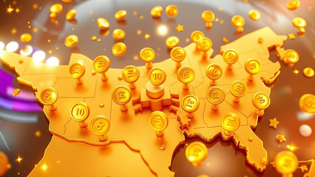 1등 당첨 판매점은 어디? (realistic 스타일)