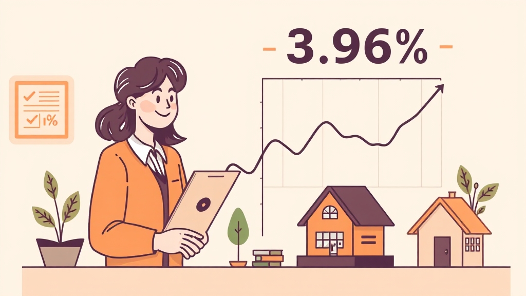 주택담보대출 금리 현황 (illustration 스타일)