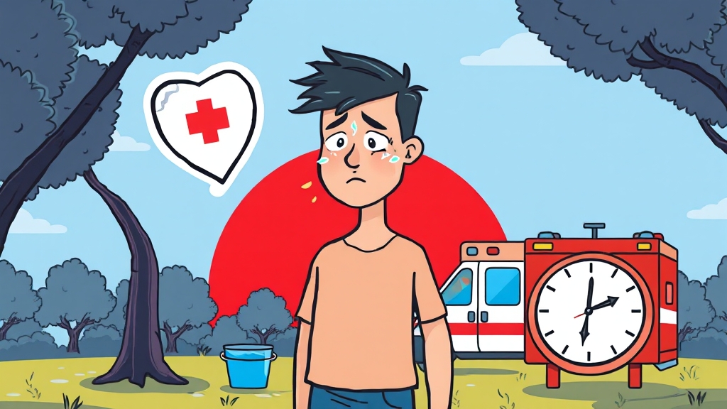 온열질환, 궁금증 해결! (cartoon 스타일)