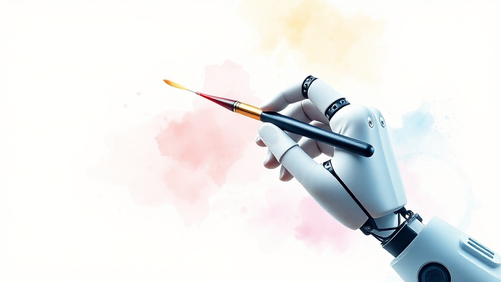 AI 시대, 혁신을 넘어선 활용 전략과 윤리적 고민 10 AI 트랜스포메이션 전망 (watercolor 스타일)