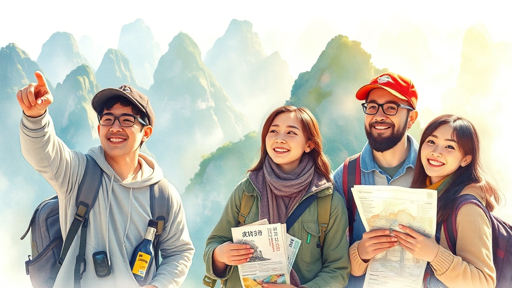 장가계 여행 비용, 예산 세우기 (watercolor 스타일)