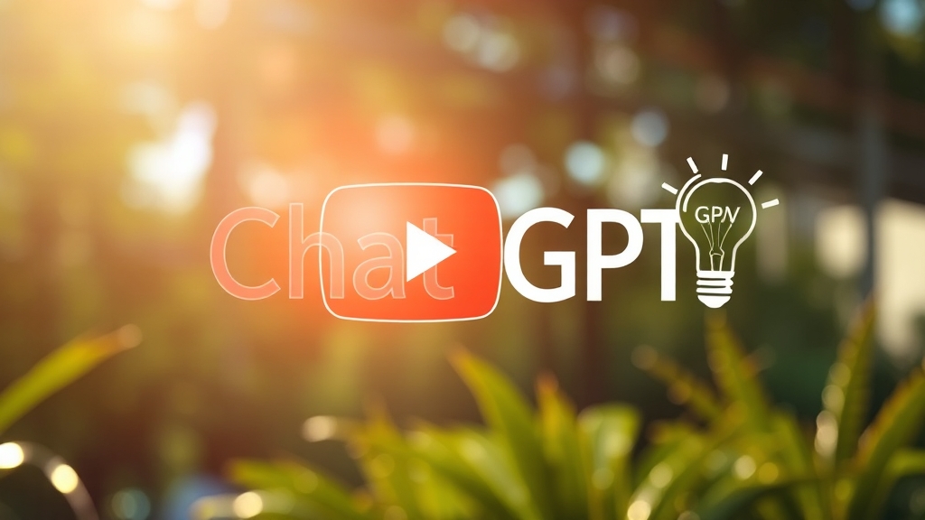 챗GPT, 유튜브 활용 배경 (realistic 스타일)