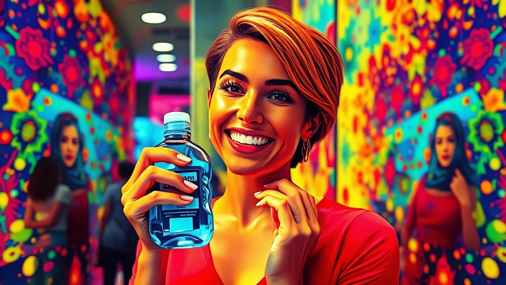 구강세정기, 제대로 쓰는 법 (popart 스타일)