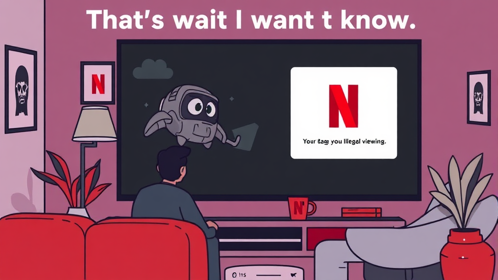 불법 다시보기 사이트 위험성 (illustration 스타일)