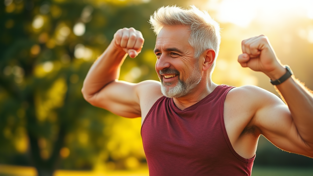 갱년기 치료 방법 (realistic 스타일)