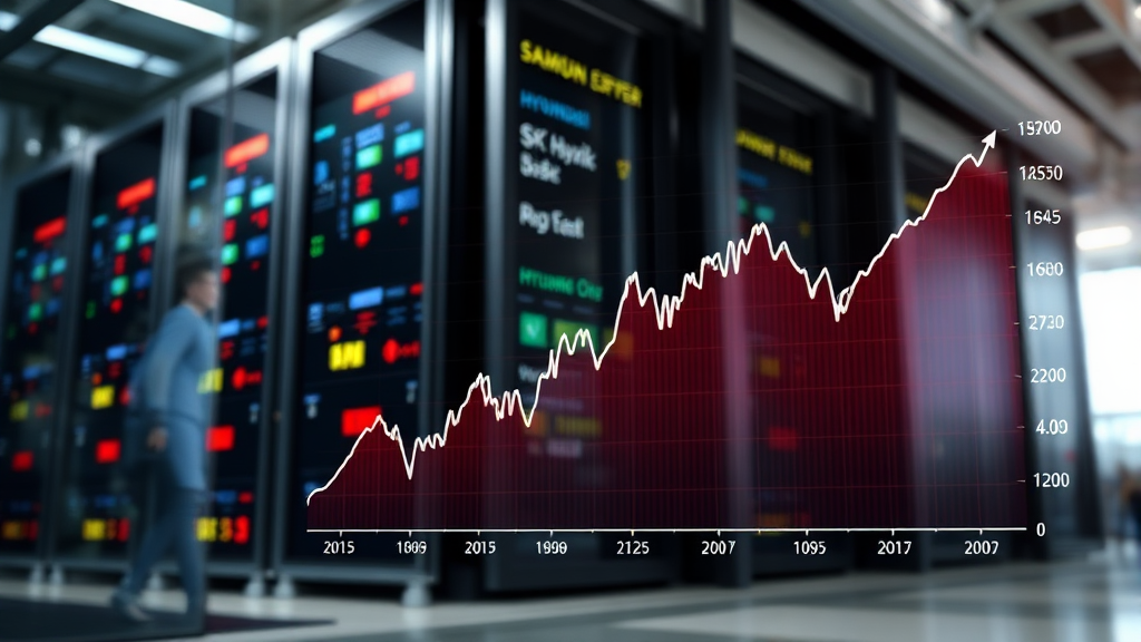 주요 기업별 3월 주가 흐름 예측 (realistic 스타일)