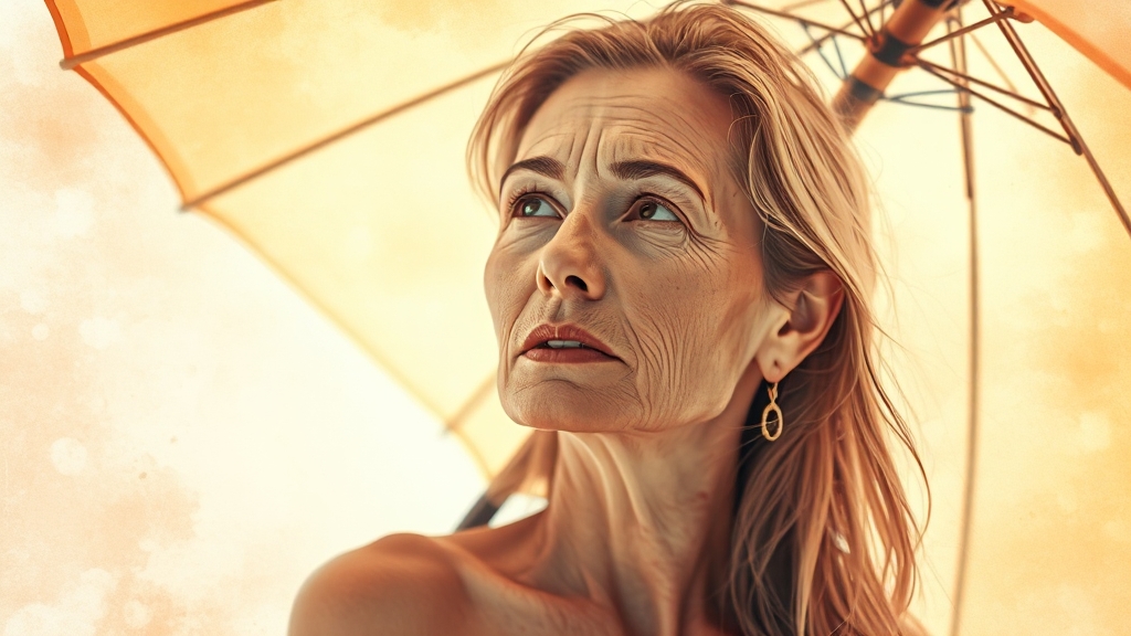 자외선, 피부 노화의 주범? (watercolor 스타일)