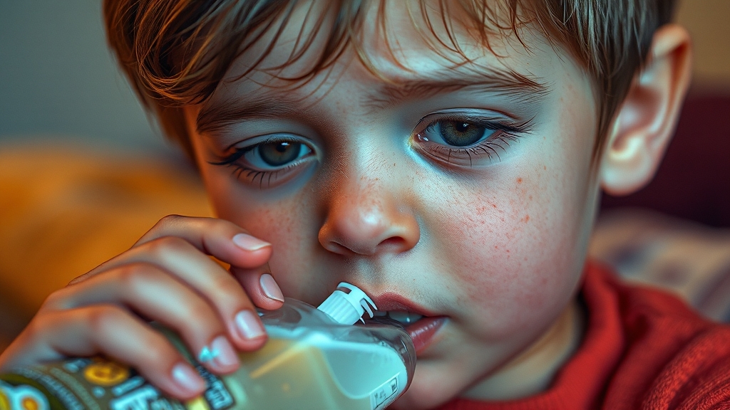 장염 치료, 병원 vs 가정 (realistic 스타일)