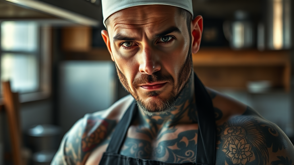 상반신 문신 논란 (realistic 스타일)