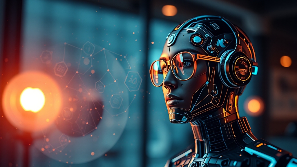 AI 프레젠테이션의 미래 전망 (realistic 스타일)