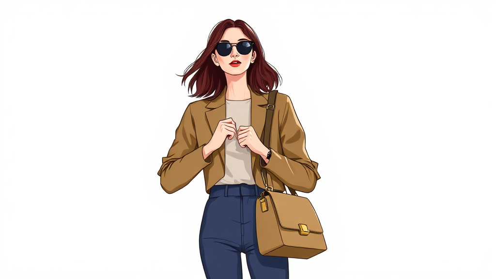 마뗑킴 가방 스타일링 팁 (illustration 스타일)