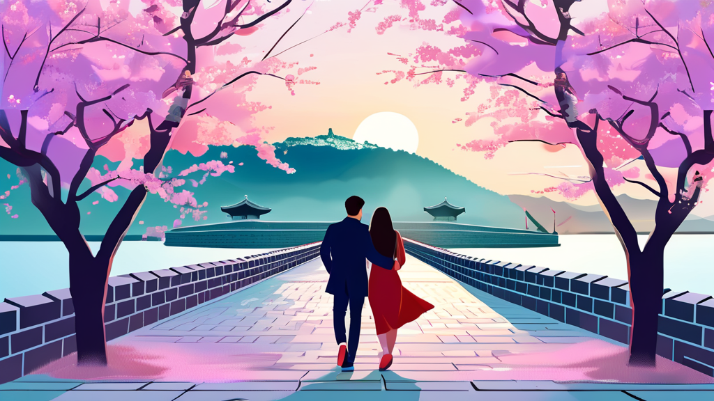 인생샷을 위한 당진 벚꽃 출사지 (watercolor 스타일)