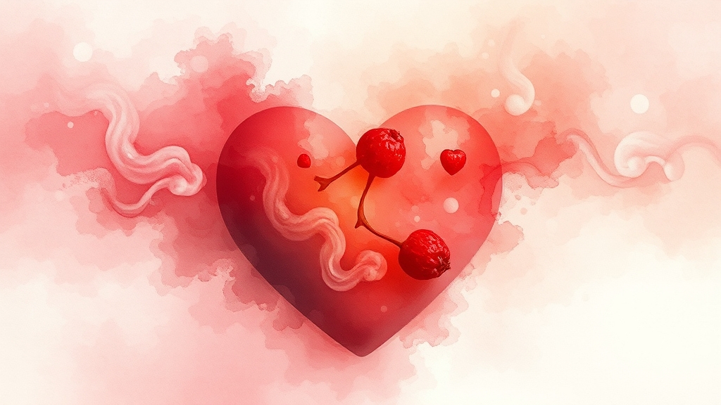 금연과 절주, 건강한 혈관의 기본 (watercolor 스타일)