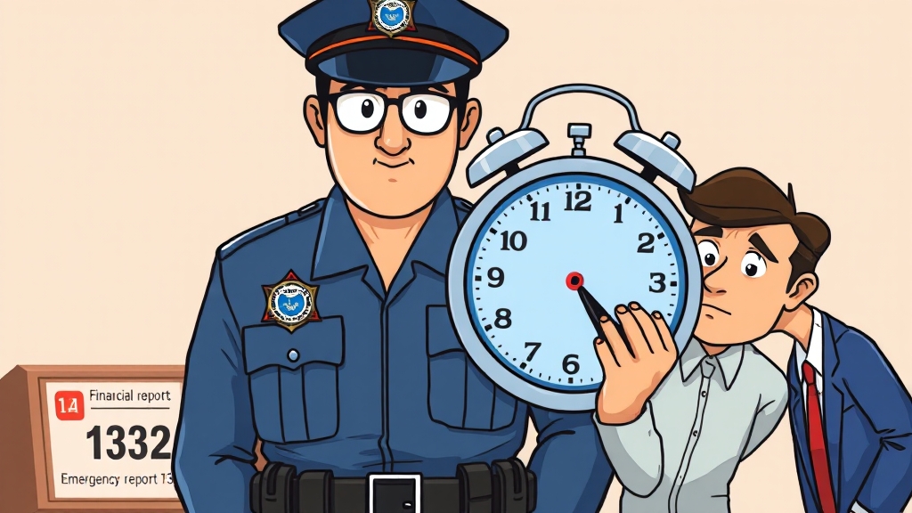보이스피싱 피해 시, 신고 방법 (cartoon 스타일)