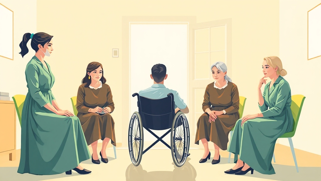 간병급여, 소득과 재산도 중요할까요? (illustration 스타일)