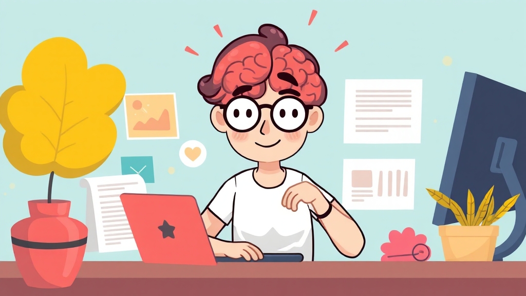 AI 기반 요약 및 텍스트 분석 기술 (cartoon 스타일)