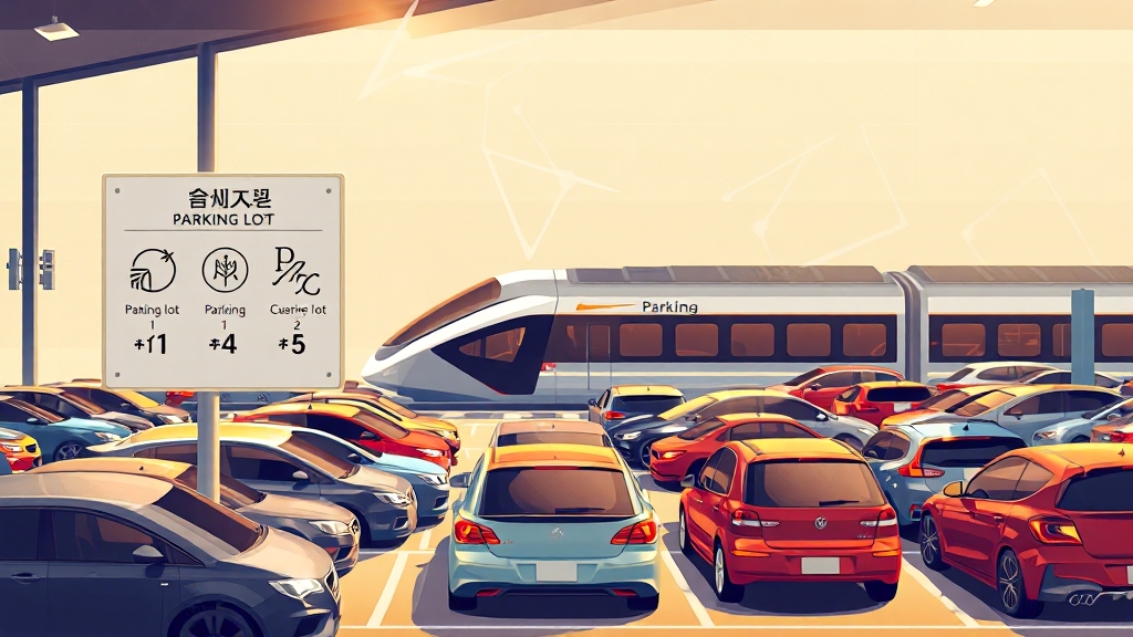 태화강역 주차장 안내 (illustration 스타일)