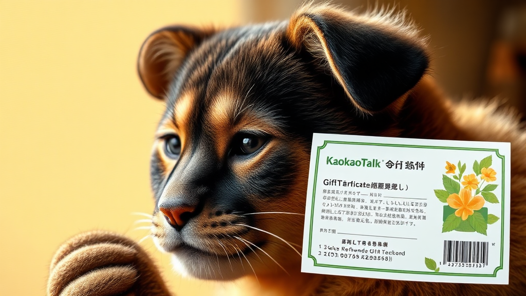 카카오톡 선물 환불 주의사항 (realistic 스타일)