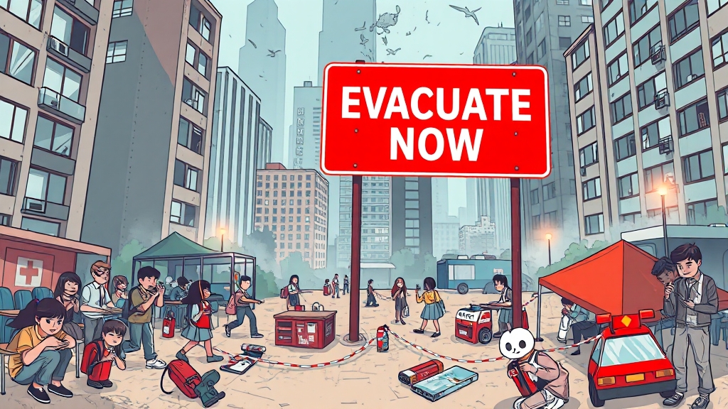 지진 발생 시, 어떻게 해야 할까? (illustration 스타일)