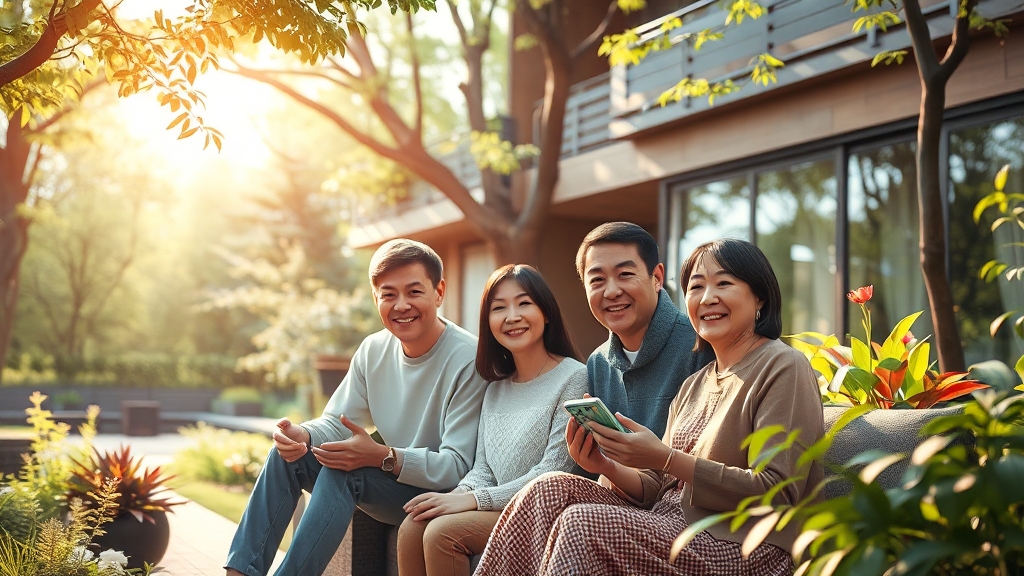 단지 설계 및 특장점 (realistic 스타일)