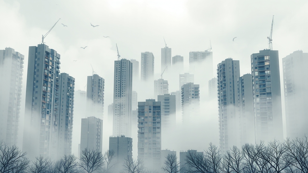 서울 집값, 왜 안 잡힐까? (illustration 스타일)